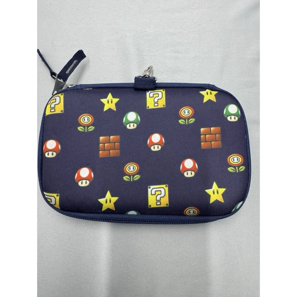 Super Mario Gadget Game Holder Case, Switch, Nintendo 2023 Zipper, Padded w Clip